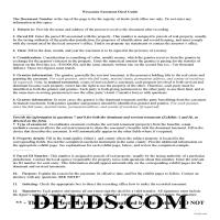 Walworth County Easement Deed Guide Page 1