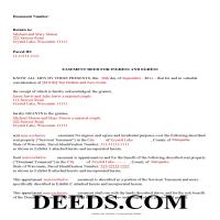 Jefferson County Completed Example of the Easement Deed Document Page 1