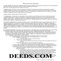Mille Lacs County Warranty Deed Excluding Assessment Guide Page 1