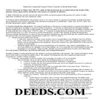 Mcleod County Transfer on Death Deed by Unmarried Owner Guide Page 1