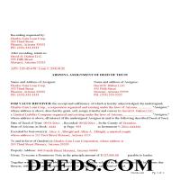 Completed Example of the Assignment of Deed of Trust Document Page 1