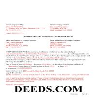 Halifax County Completed Example of the Assignment of Deed of Trust Document Page 1