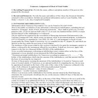 Guidelines for Assignment of Deed of Trust Page 1