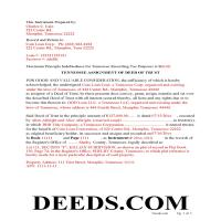 Completed Example of the Assignment of Deed of Trust Document Page 1