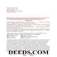 Charlotte County Completed Example of the Mortgage Document Page 1