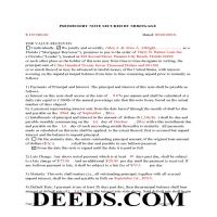 Charlotte County Completed Example of the Promissory Note Page 1