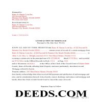 Charlotte County Completed Example of the Satisfaction of Mortgage Document Page 1