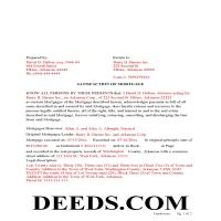 Completed Example of the Satisfaction of Mortgage Document Page 1