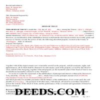Lawrence County Completed Example of the Trust Deed Document Page 1