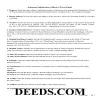Newton County Satisfaction of Deed of Trust Guidelines Page 1