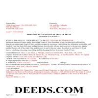 Newton County Completed Example of the Satisfaction of Deed of Trust Document Page 1