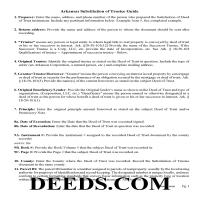 Clay County Substitution of Trustee Guidelines Page 1