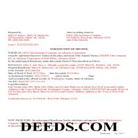 Completed Example of the Substitution of Trustee Document Page 1