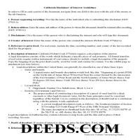 Alameda County Disclaimer of Interest Forms  California  Deeds.com