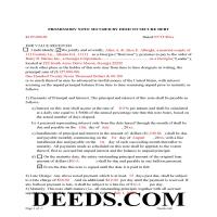 Terrell County Completed Example of the Promissory Note Document Page 1