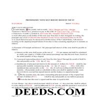 Coffee County Completed Example of the Promissory Note Document Page 1
