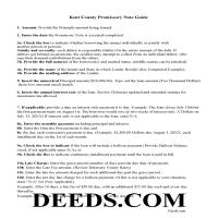Kent County Promissory Note Guidelines Page 1