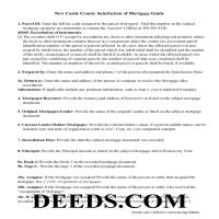 New Castle County Guidelines for Mortgage Satisfaction Piece Page 1