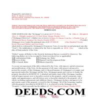 Levy County Completed Example of the Mortgage Document Page 1