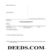 Escambia County Notice of Termination Form Page 1