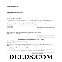 Polk County Conditional Waiver and Release of Lien upon Final Payment Form Page 1