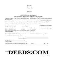 Kent County Assignment of Mortgage Form Page 1