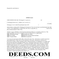 Levy County Mortgage with Assignment of Rents Form Page 1