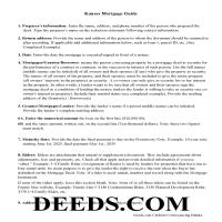 Chase County Mortgage Form Guidelines Page 1