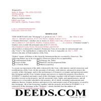Chase County Completed Example of the Mortgage Document Page 1