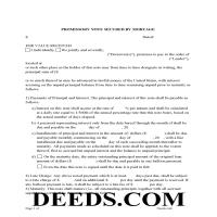 Chase County Completed Example of the Promissory Note Document Page 1