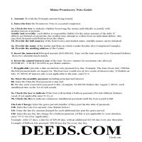 York County Promissory Note Guidelines Page 1
