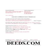 Carroll County Completed Example of the Assignment of Deed of Trust-Mortgage Document Page 1
