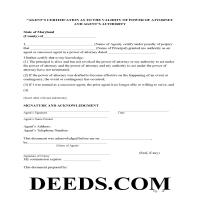 Carroll County Agents Certification Form Page 1