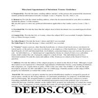 Washington County Appointment of Substitute Trustee Guidelines Page 1