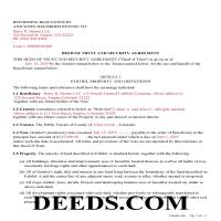 Adams County Completed Example of a Deed of Trust Document Page 1
