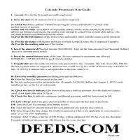 Alamosa County Promissory Note Guidelines Page 1