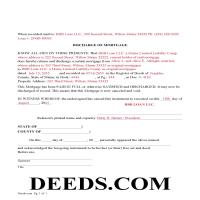 York County Completed Example of the Discharge of Mortgage Document Page 1
