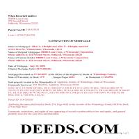 Pierce County Completed Example of the Satisfaction of Mortgage Document Page 1