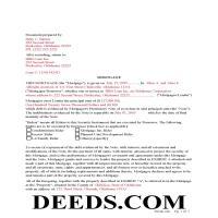 Garvin County Completed Example of the Mortgage Document Page 1
