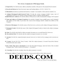 Hudson County Assignment of Mortgage Guidelines Page 1