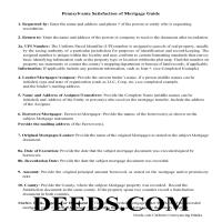 Indiana County Assignment of Mortgage Guidelines Page 1
