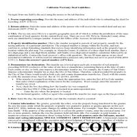 Nevada County Warranty Deed Guide Page 1