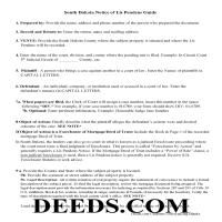 Guidelines for Notice of Lis Pendens Page 1