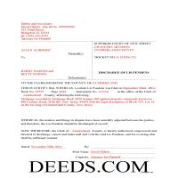 Hudson County Completed Example of the Discharge of Lis Pendens Document Page 1