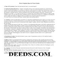 Greenbrier County Deed of Trust Guidelines Page 1