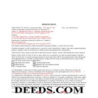 Wetzel County Completed Example of the Deed of Trust Document Page 1