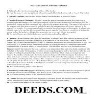 Carroll County Deed of Trust Guidelines Page 1