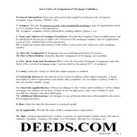 Buchanan County Notice of Assignment of Real Estate Mortgage Guidelines Page 1