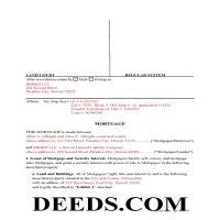Honolulu County Completed Example of the Mortgage Document Page 1