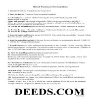 Hawaii County Promissory Note Guidelines Page 1